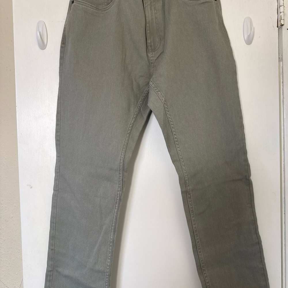 JACHS New York 5pockets denim olive pant , classic straight fit 36/30